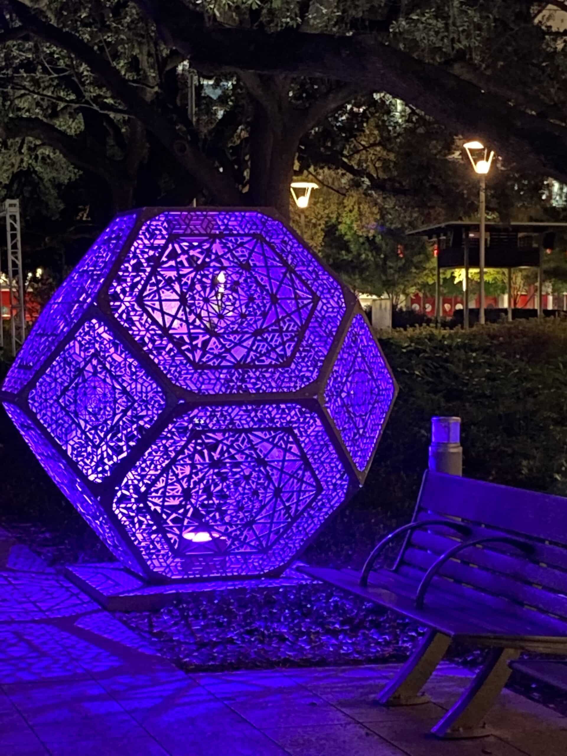 Mosaic of Light art installation at Discovery Green