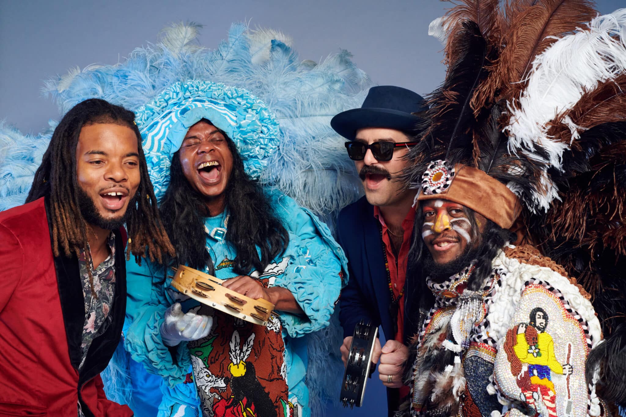 Cha Wa, New Orleans brass band-meets-Mardi Gras Indian outfit Cha Wa radiates the energy of the city’s street culture.