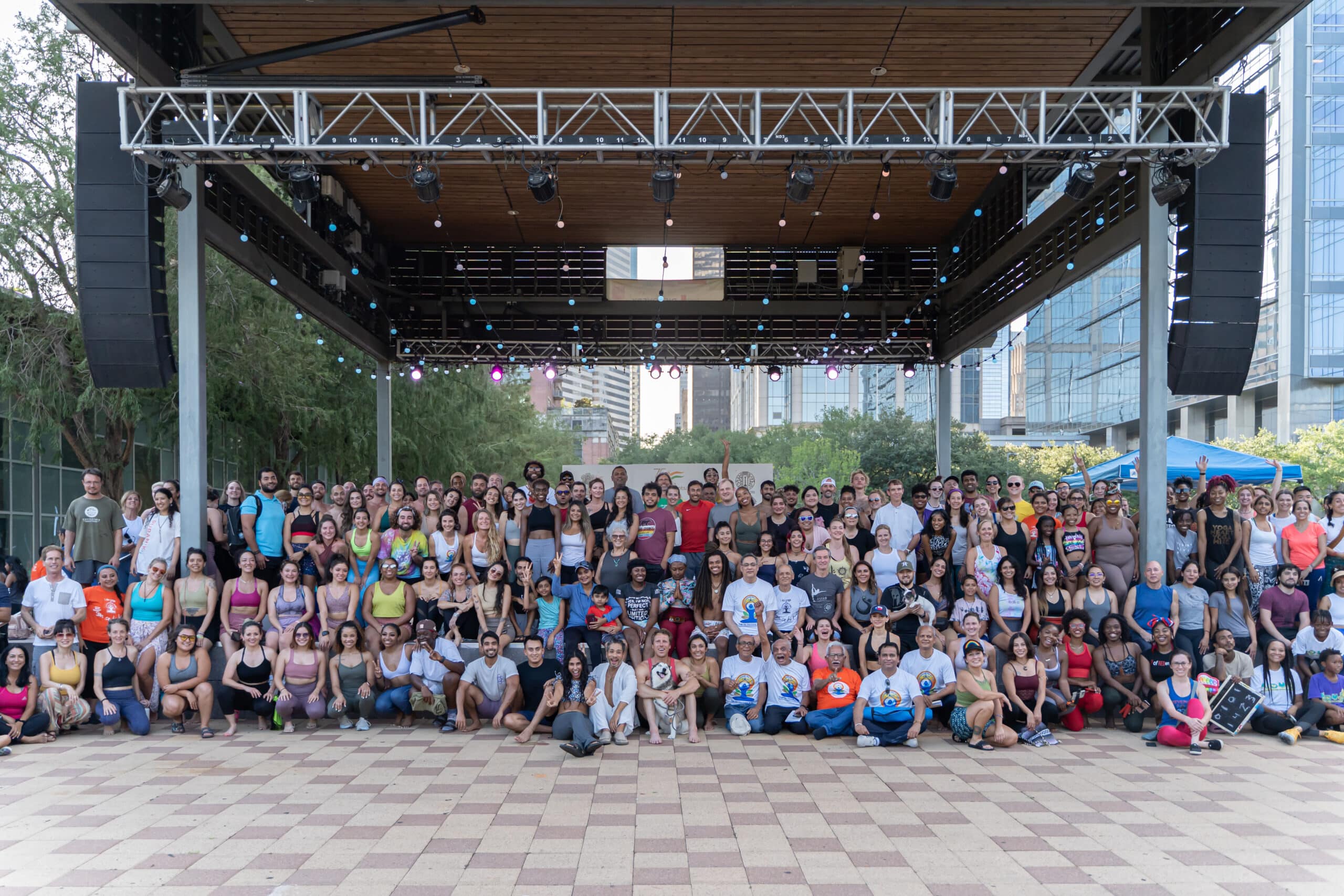 International Day of Yoga at Discovery Green