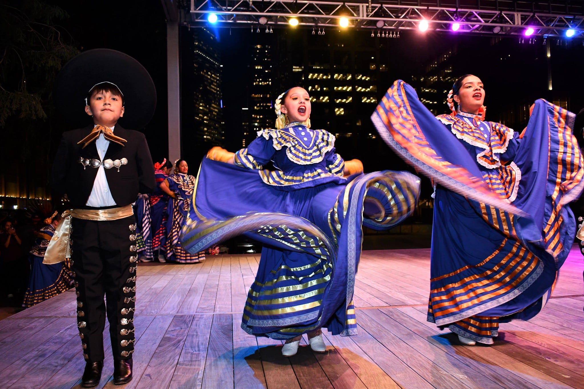 Nueva Luna performs at Discovery Green in downtown Houston