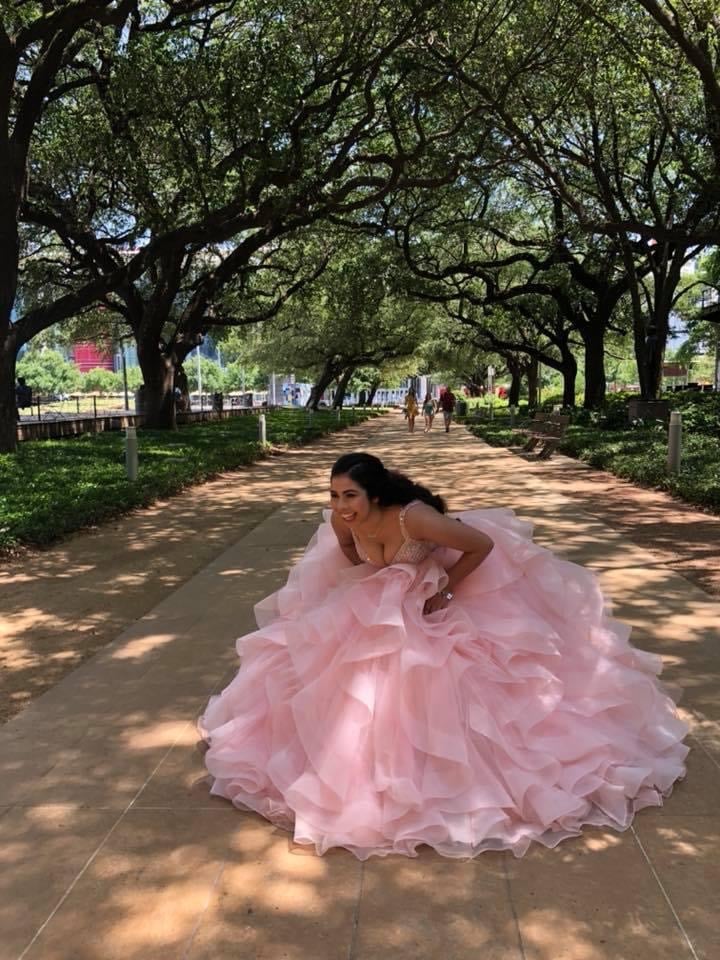 Paris celebrates her quinceañera with a photo shoot at Discovery Green