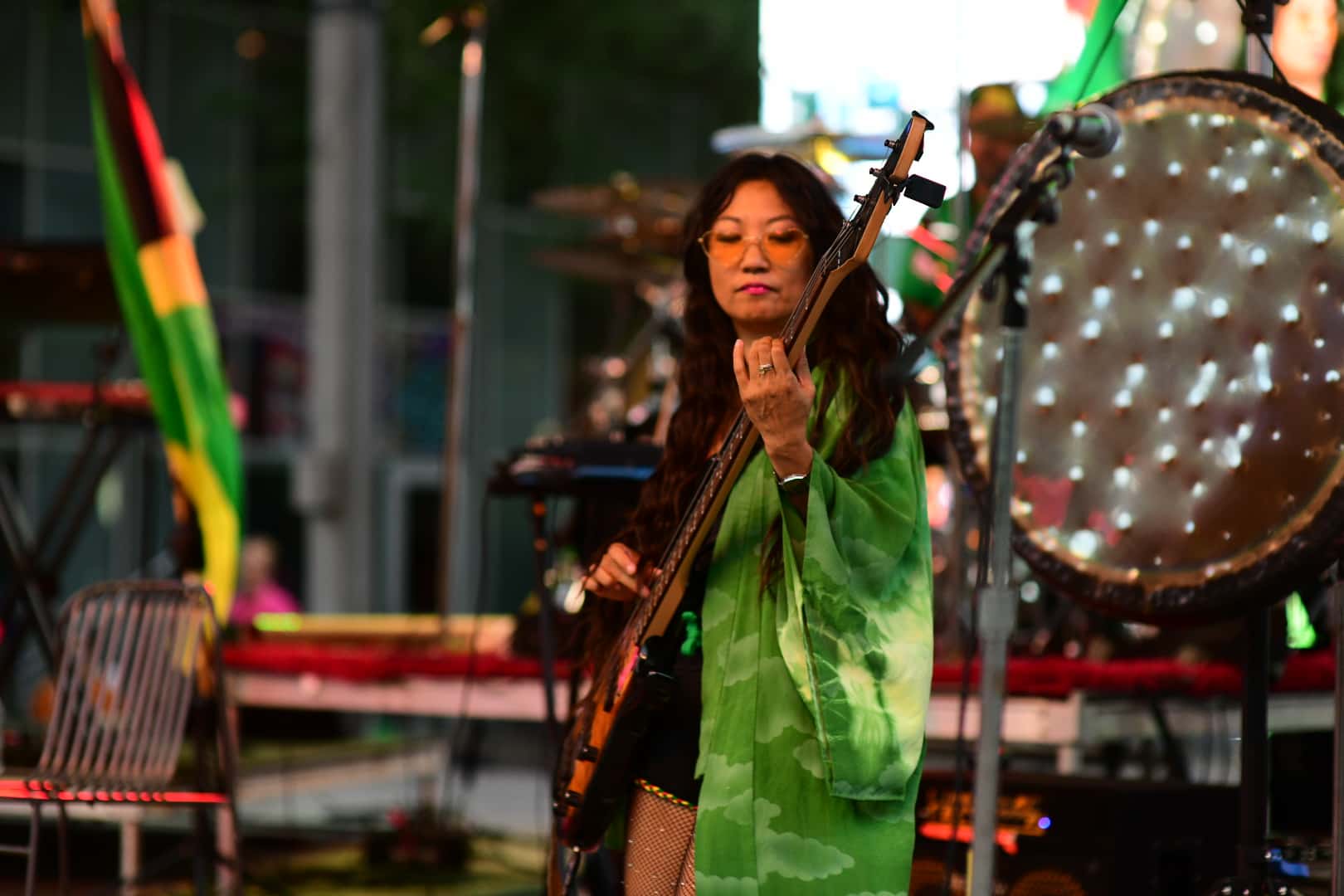 Sunami Force performs at UHD Thursday Night Concerts at Discovery Green. Photo by Jamaal Ellis.