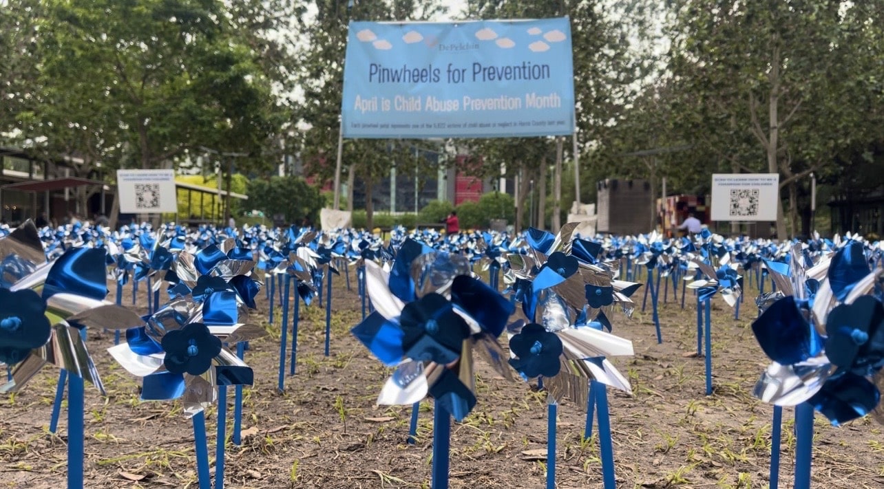 DePelchin installs pinwheels at Discovery Green to remember the victims of child abuse