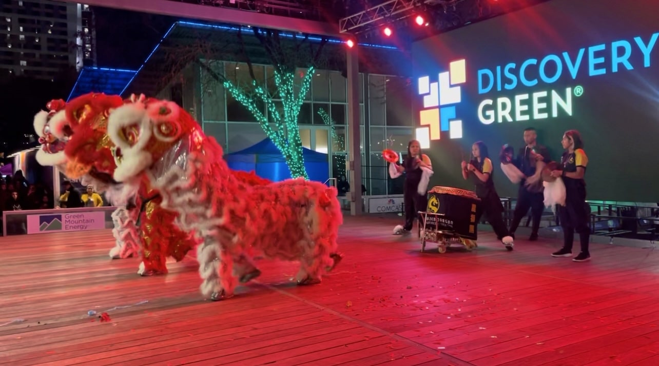 Lunar New Year Celebration at Discovery Green in Downtown Houston, Tx