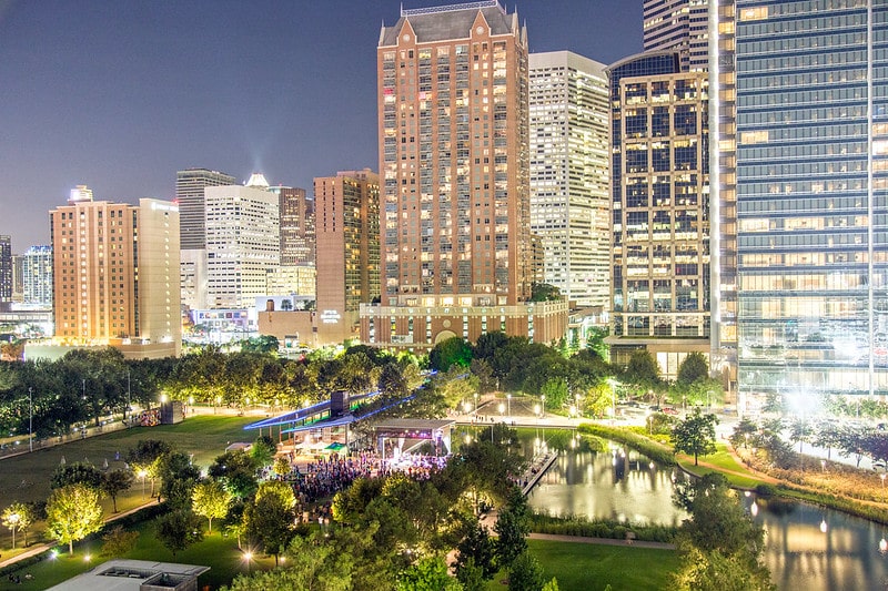Discovery Green aerial view