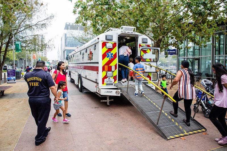 Touch a Truck during Spring Break at Discovery Green