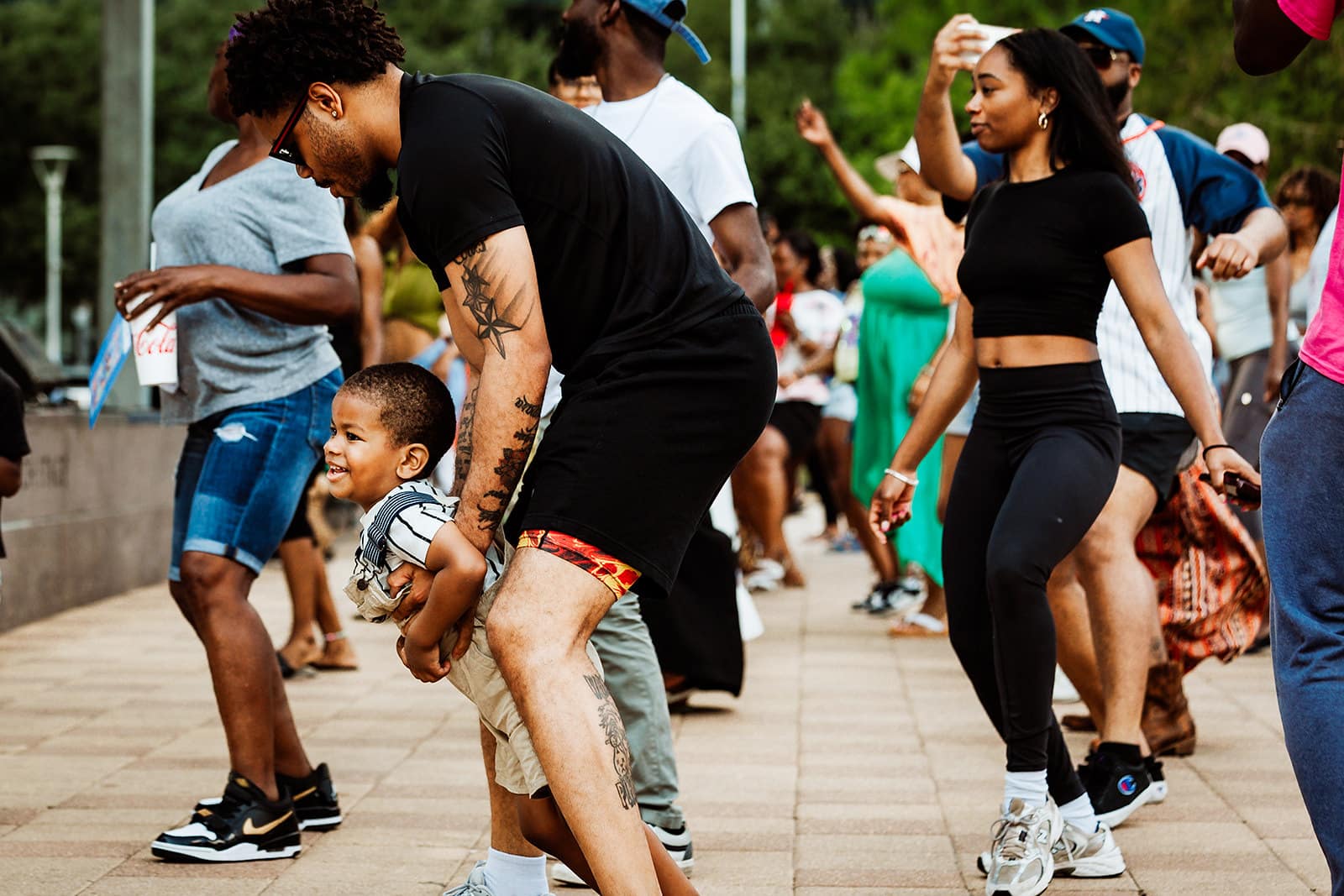 Line Dancing at Discovery Green